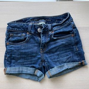 Short denim shorts